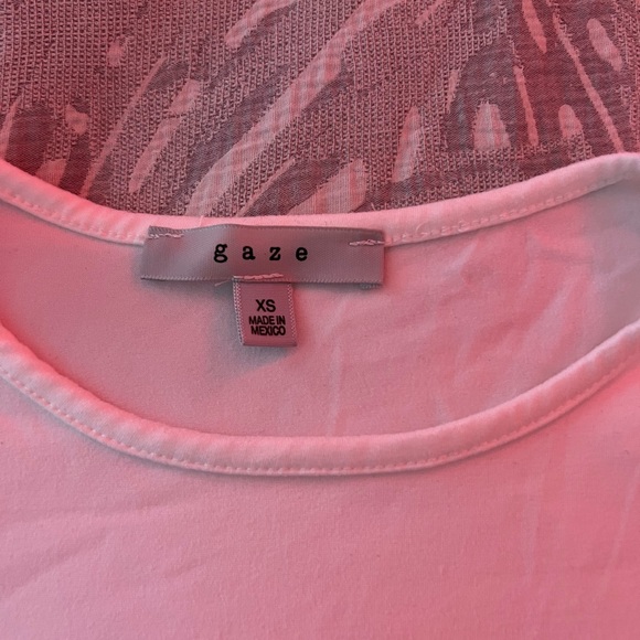 Plain white cropped long sleeve shirt, size women’s extra small - Picture 2 of 2